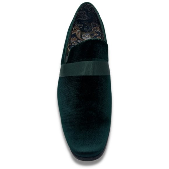 MONTIQUE      Men's Solid Velvet Black Fashion Slip-On Shoes          S91 - Picture 4 of 4